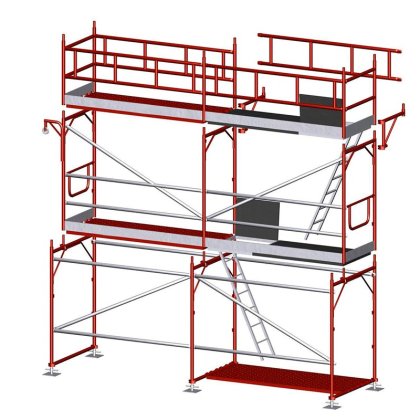 Andamios y carretillas para la construcción